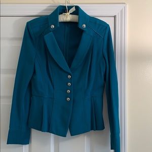 Teal short fashion jacket
